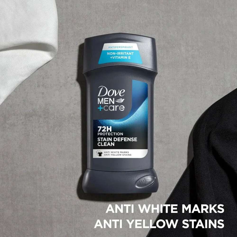 72H Odor & Stain Control Dove Men+Care Deodorant Stick - 4 Pack, Invisible Style